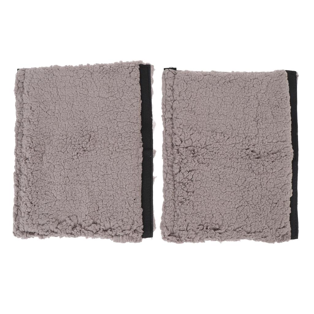 2pcs Chair Armrest Pad Sheepskin Fleece Armrest Cushion Comfortable Chair Armrest Pad for Transport 