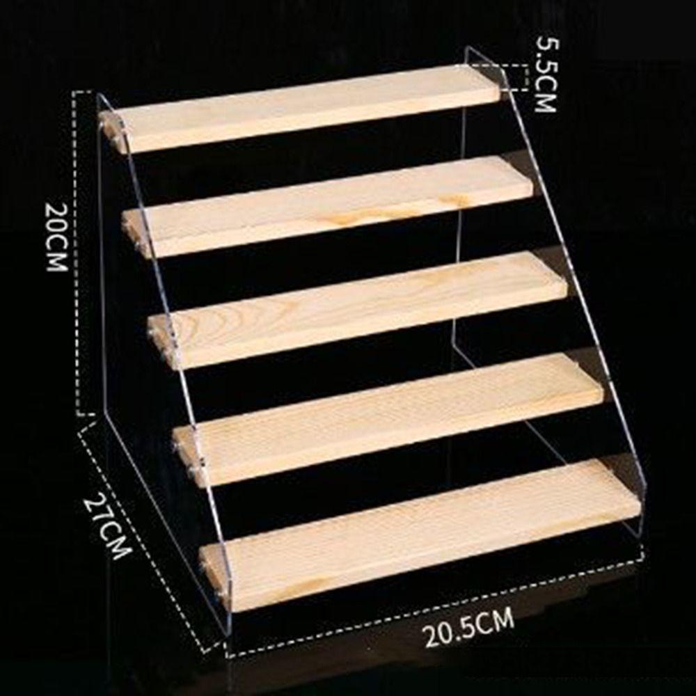 Прозрачная модельная полка для кукольных фигурок 2/3/4/5 слоев, держатели для хранения косметики, бытовая