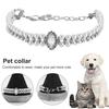 Pet Dog Collar Inlaid Rhinestone Jewelry Accessories Anti-fade Fashion Dog Kitten Faux