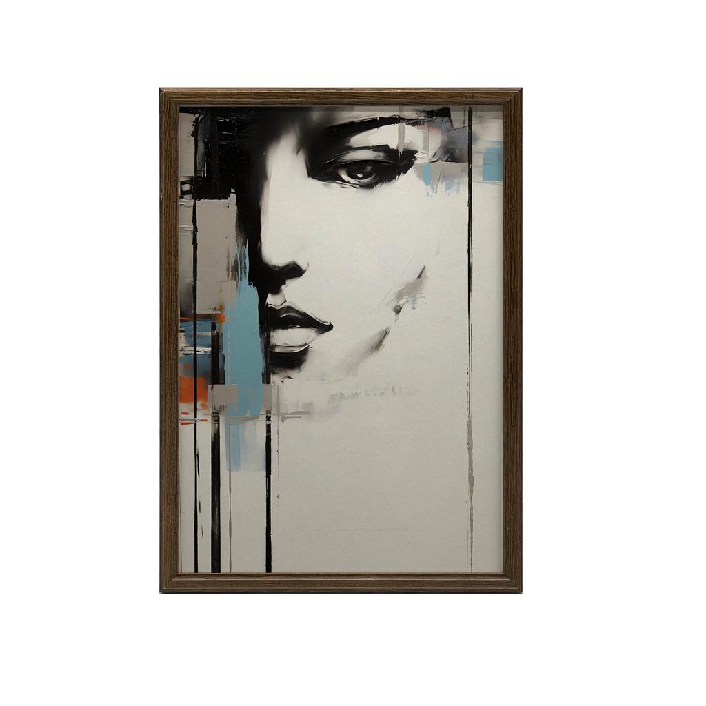 Urban Femininity In Abstraction Urban Femininity In Abstraction, 30X40 Cm, Black Aluminum Frame, 230 Gsm Matte Paper
