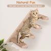 Cat Climbing Shelf Wall Mounted Four Step Cat Stairway with Jute Scratching for Kitten Perch Platform Walls Furniture for Cats