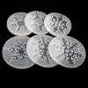 Pdtoweb 6pcs Silicone Christmas Snowflake Mold Pendant Jewelry Making Epoxy Resin Mould