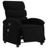 VidaXL Fauteuil de massage inclinable électrique Noir Tissu, fauteuil de massage électrique, fauteuil inclinable de massage, 3203968