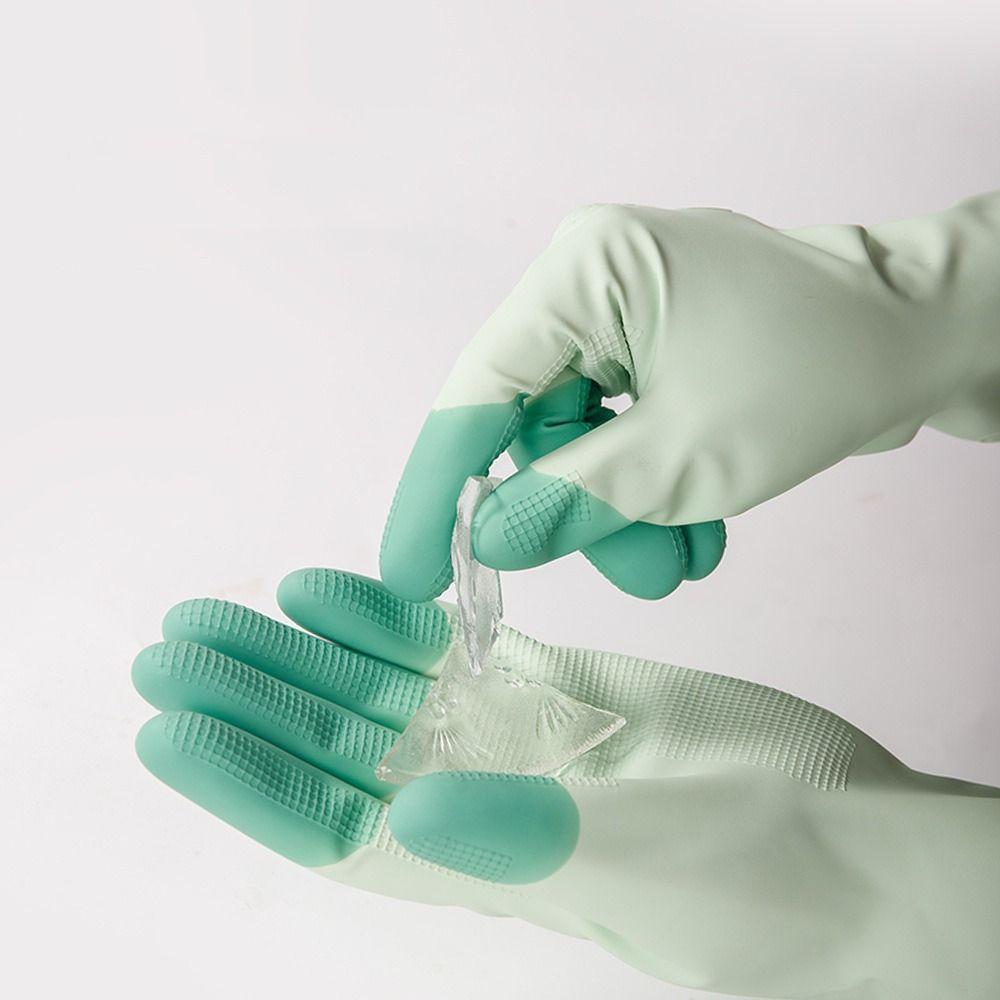 Extended Cuffs Dishwashing Gloves Thickened Housework Glove Gifts Kitchen Cleaning Gloves
