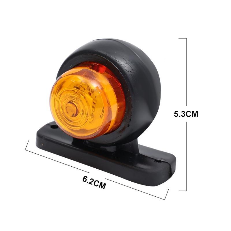 4 шт. Боковые габаритные огни для мотоцикла, грузовика, заднего фонаря, габаритного фонаря, габаритного фонаря для грузовика, тягача, стояночного фонаря, красно-белого, красно-желтого цвета