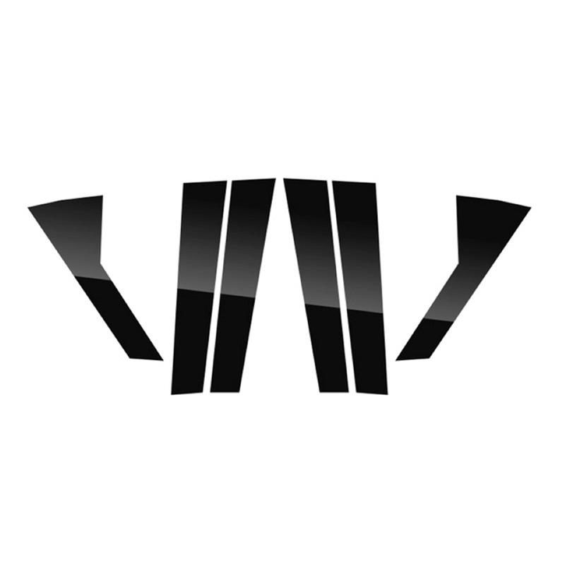 6 шт., стойки для окон и дверей автомобиля, накладка, наклейка, глянцевая черная внешняя часть для Range Rover Sport L494 2014-2022