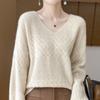 Women's Cashmere Sweater 30% Cashmere 70% Wool Autumn and Winter Cashmere Pullover Hand-woven Soft and Warm