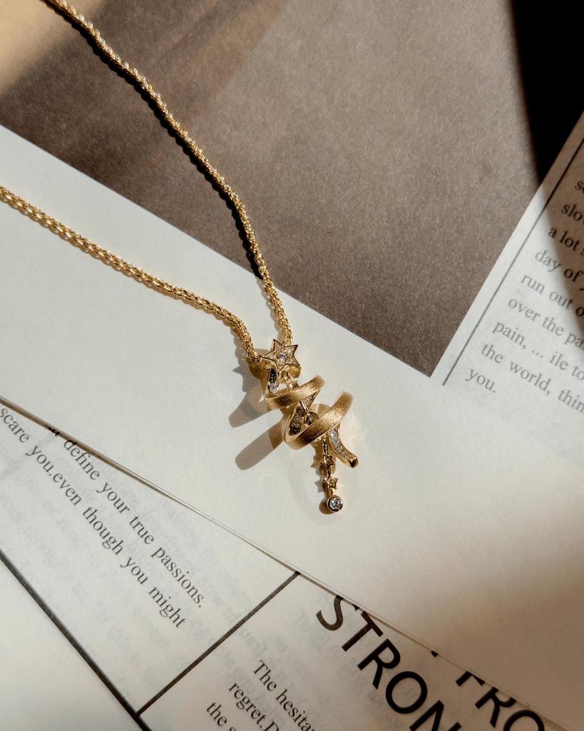 Little Red Book Gold Gingerbread Man & Christmas Tree Candy Necklace