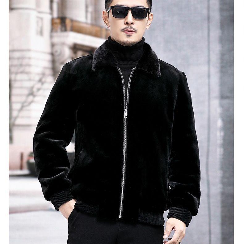 Норковая шуба, мужская норковая шуба из цельного норкового меха, мужская одежда, мужское пальто, зимняя новая норковая флисовая куртка
