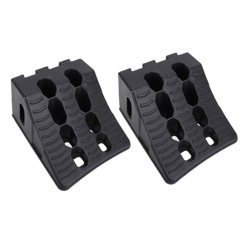2PCS Wheel Chock Heavy Duty Anti Slip Weatherproof High Stability Wheel Wedge for Travel Trailer RV