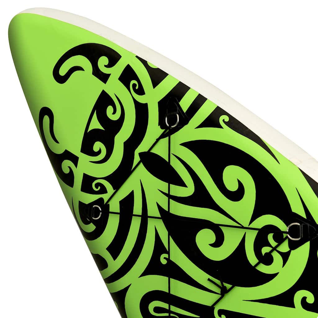Inflatable Stand Up Paddle Board Set 305 x 76 x 15 cm Green