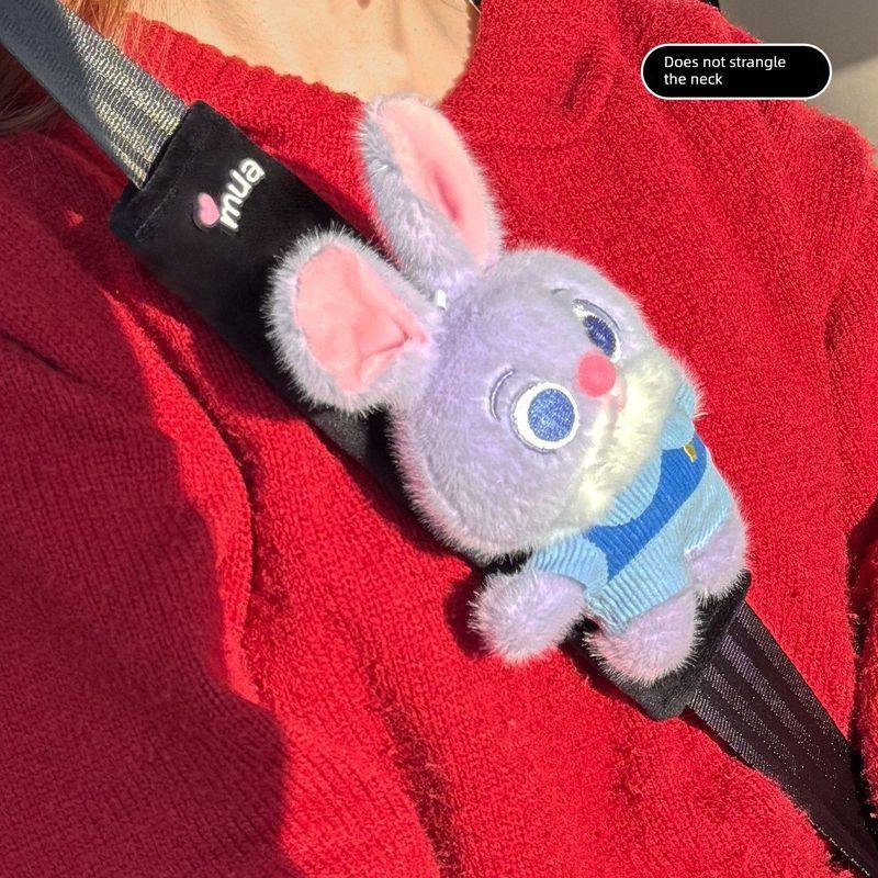 Zootopia Car Seatbelt Shoulder Pads Anti-Wear Anti-Strangle New Car Interior Accessories for Women