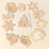 With Hole Christmas Resin Mold 12 Styles Elk Shape Silicone Molds Snowflake Bell Shape DIY Jewelry Making Christmas Craft