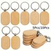 5/10 шт. Деревянная квадратная бирка Брелоки Деревянный автомобильный брелок Аксессуары Модный кулон для сумки Хранение ключей Пустая деревянная карточка