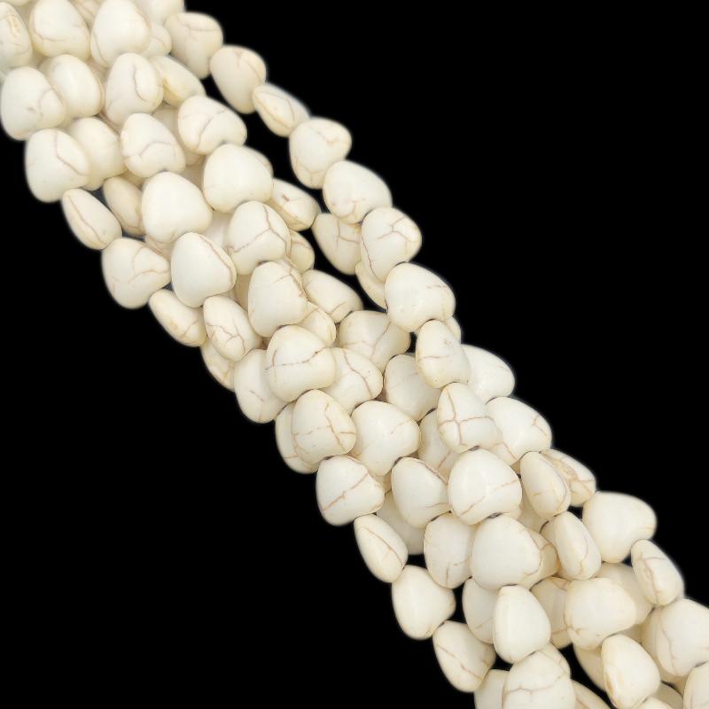 Белые квадратные морские звезды, цветок, череп, креативные бусины из натурального бирюзового камня, свободные бусины для аксессуаров «сделай сам»