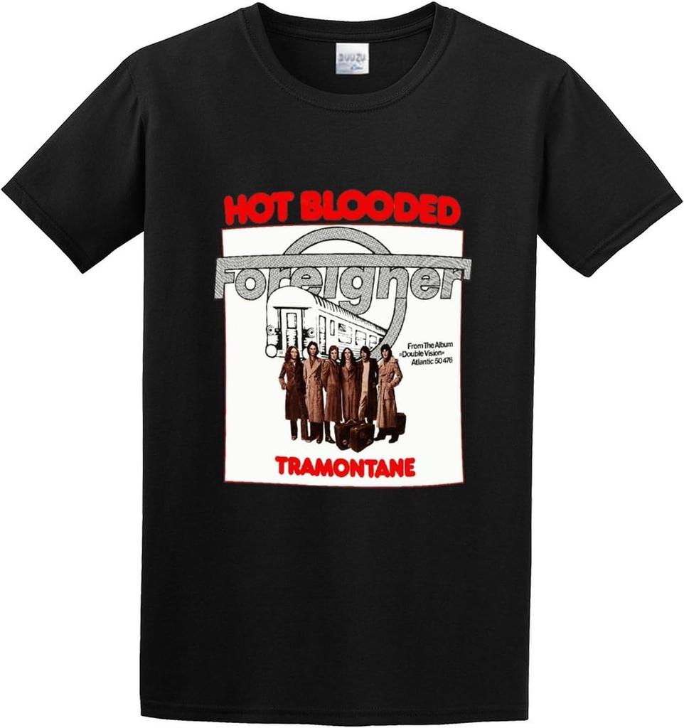 Men's Foreigner Hot Blooded Single T Shirt