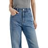 INMAN Women's High-Waisted Loose Straight Denim Jeans