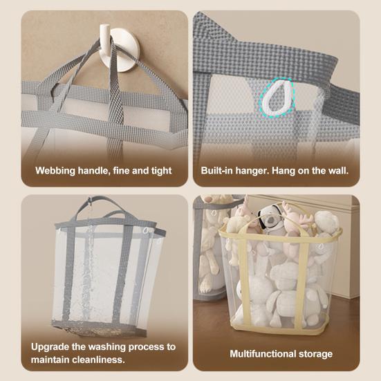 Корзина для грязного белья настенная установка большая вместимость нейлоновая сетка корзина для белья хранение в ванной
