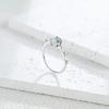 Stunning Classic Designer Chic Silver Ring for Women Natural Aquamarine Oval 5x7 March Birthstone Luxury Jewelry Gift