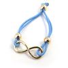 [M8075] - Gold Blue 'Infini' Ethnic Bracelet