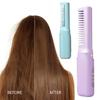 Cordless Ceramic Hairdressing Comb 3 Temperature Adjustable Hair Straightener USB Rechargeable Fast Heating Electric Hair Styling Detangling Brush
