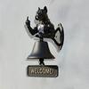 Middle Finger Muscle Dog Doorbell Vintage Puppy Welcome Door Bell