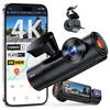 VANTRUE N4 Pro S 4K STARVIS 2 Super Night Собственная технология PlatePix Номерной знак Смартфон Парковка Аварийная запись Голосовое управление IP67 Водонепроницаемый Задняя камера Инфракрасная ночная съемка