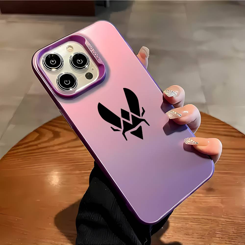 Чехол для телефона с логотипом команды CS2 Vitality для iPhone 16 15 14 13 12 11 Plus Pro Max, разноцветный, лазерный Aurora, противоударный, Funda Cover