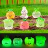 10Pcs Luminous Mini Vegetable Miniatures Diy Resin Ornaments Fairy Garden Decoration Moss Terrarium Micro Landscape