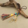 Colourful Tibetan Prayer Tassel Pendant Tassel Spinning Wheel Keyring  Hanging Ornaments