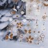 1 Sheet Christmas Nail Art Sticker Waterproof 3D Embossment Santa Claus Snowman Elk