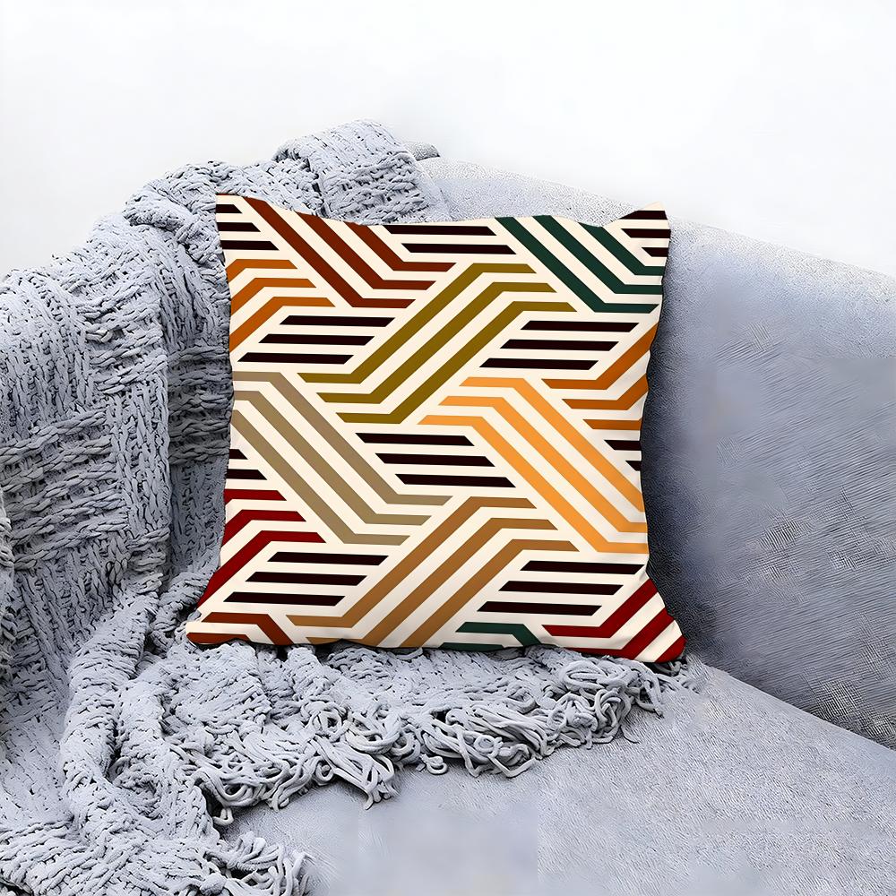 rustic weave texture Cushion Cover Premium Comfort Reversible Pillow Cove Two in One Design for Any Room  Car Interior
