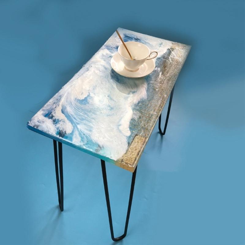 Силиконовые Формы-Лотки для Эпоксидной Смолы, Прямоугольная Форма для Заливки Эпоксидной Смолы для Поделок DIY, Форма для Подноса из Смолы, Форма для Стола из Смолы