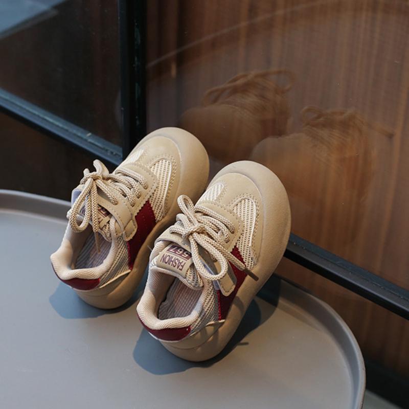 Новые детские кроссовки для мальчиков и девочек, дышащая сетка, кроссовки в стиле преппи с мягкой подошвой