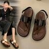 Roman Sandals and Flip Flops for Women's 2023 New Summer Dress Versatile Thick Soled Shoes