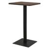 VidaXL Bistro Table Dark Ash 70x70x107 Cm 321927