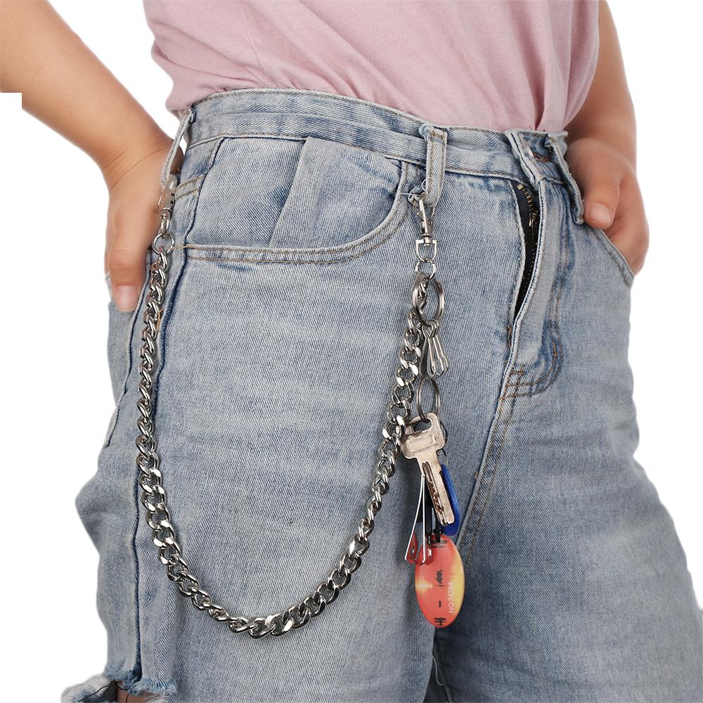 Металлические хип-хоп украшения панк-рок толстая цепь кошелек цепь ремень брюки джинсы брелок байкер ссылка