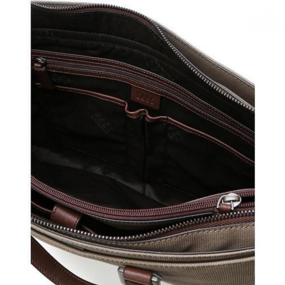 Daks Beige Two Tone Canvas Document Bag Dbba6f083i3