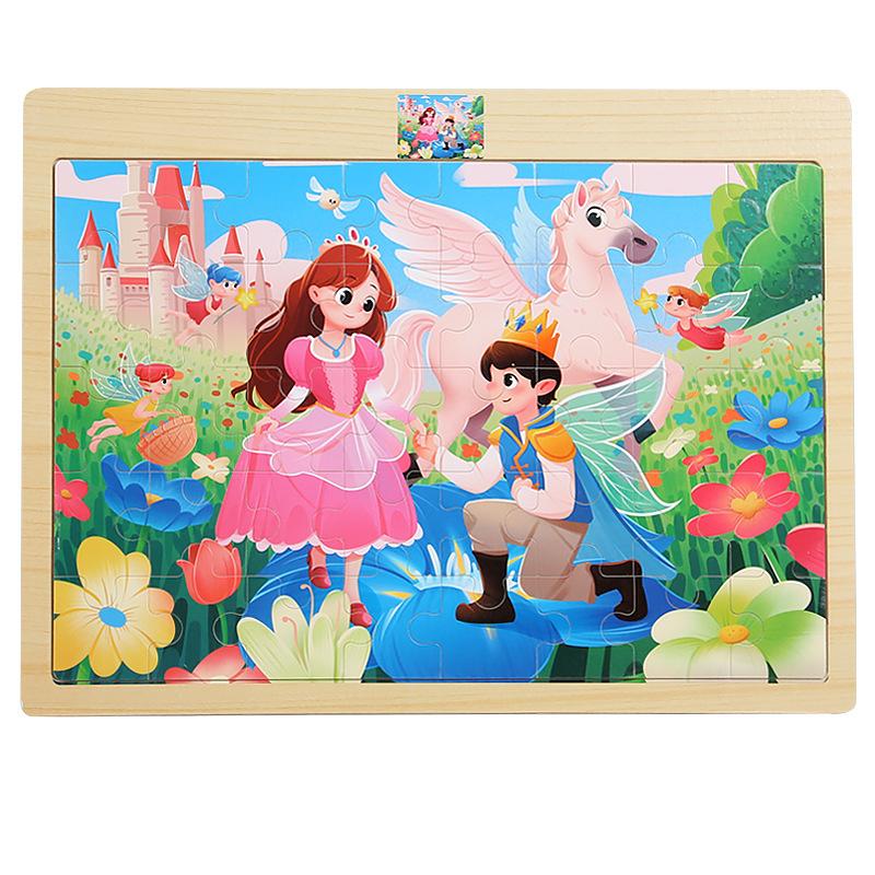 Деревянный пазл из 40 деталей для детей, животные, динозавры, мультяшный деревянный плоский пазл для малышей, развивающие игрушки для раннего развития