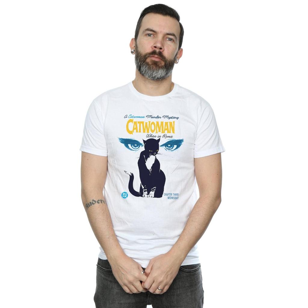DC Comics Mens Batman Catwoman When In Rome T-Shirt