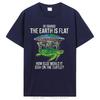 Футболка Funny Flat Earth Society с изображением черепахи и слонов, хлопковая уличная футболка с круглым вырезом в стиле Харадзюку, хип-хоп, мужская футболка с коротким рукавом