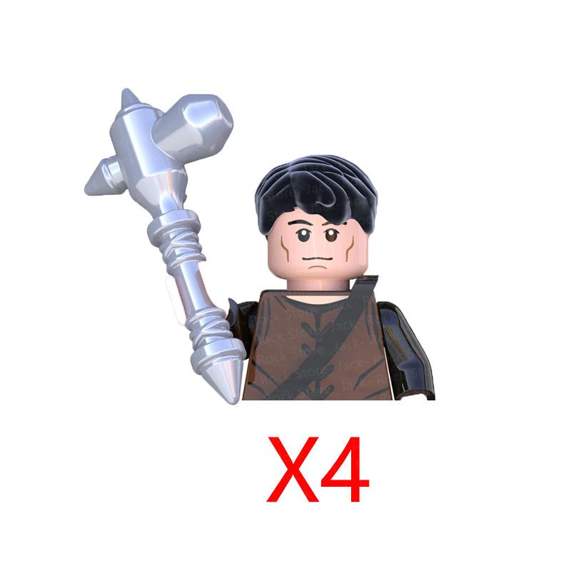 Военные Строительные Блоки Фигурки Солдат Подарки Игрушки Серия Кино Фантастика Средневековый Рыцарь Легион Оружие Щит Флаг MOC