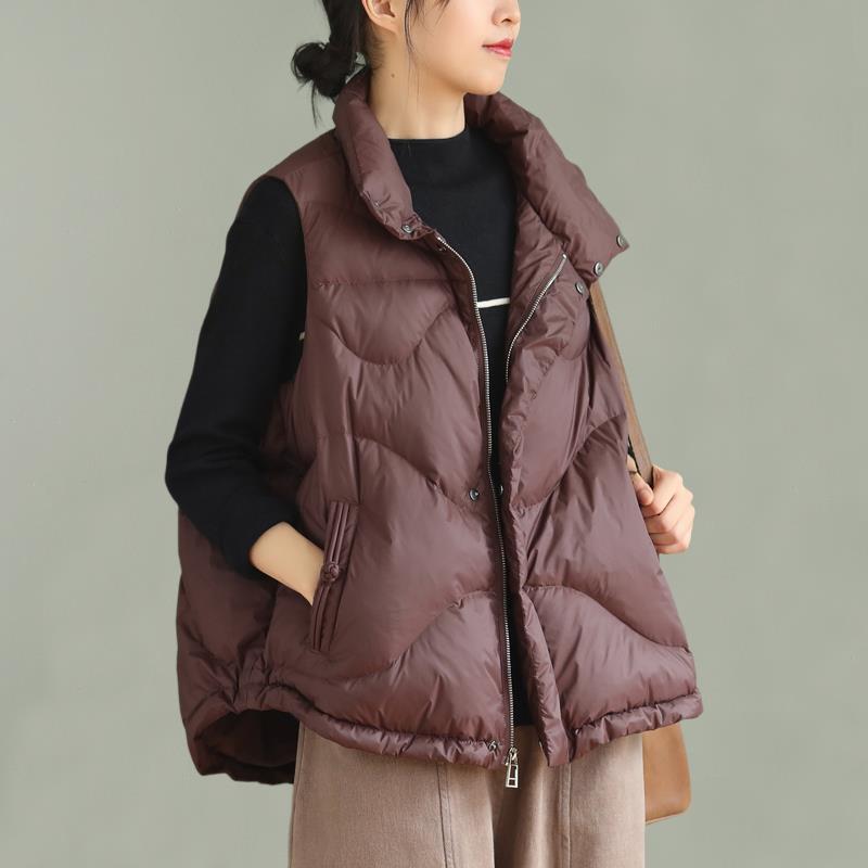 Зимний новый пуховый жилет, свободный жилет с пряжкой, куртка для женщин