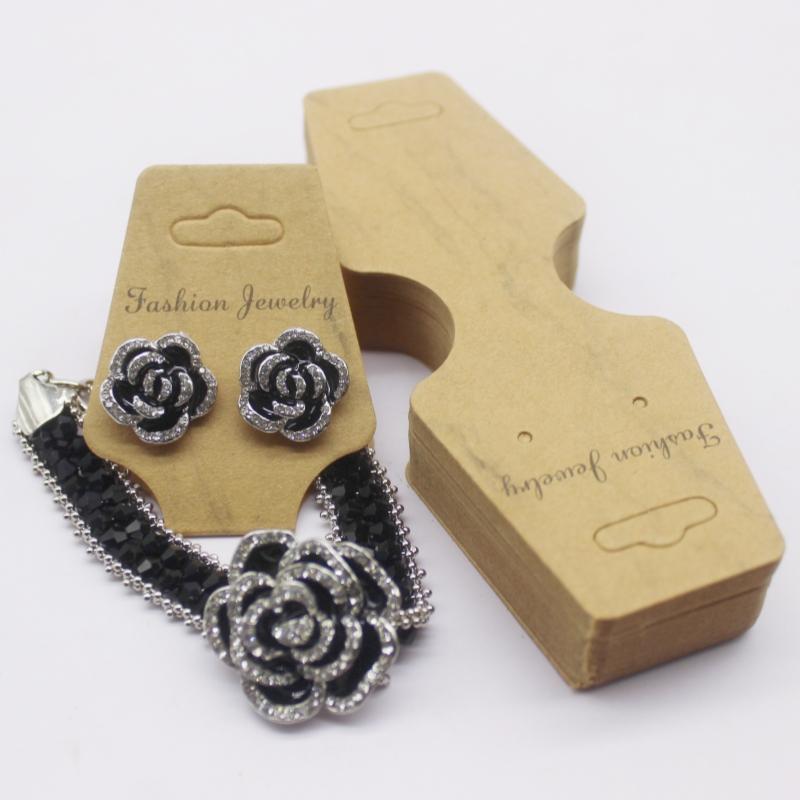 4,5x12 см набор из 50 украшений бумажная карточка ожерелье/браслет/аксессуар для волос этикетка для демонстрации