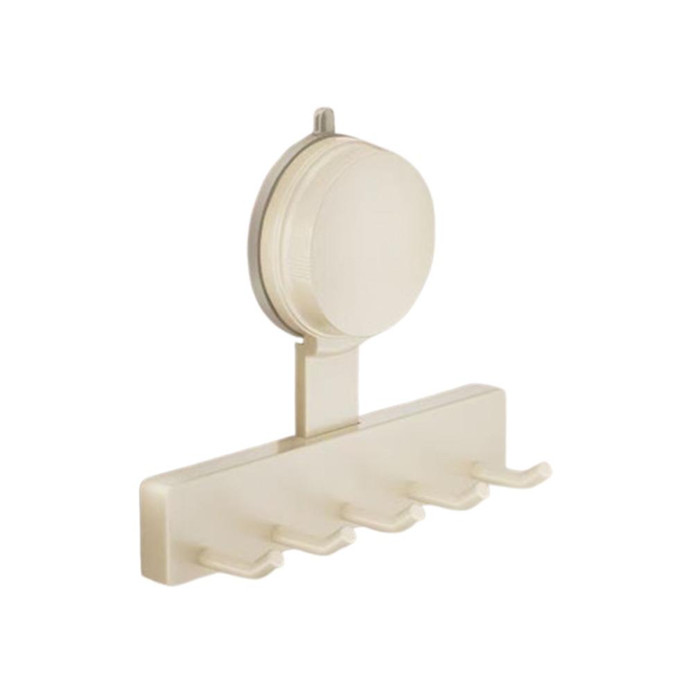 With 3/5 Hooks Suction Cup Hooks Reusable Universal Hook No-Punch Hangers  Behind The Door