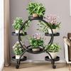 Многоярусная металлическая подставка для цветов