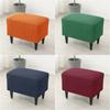 Сплошной цвет, прямоугольные чехлы на табуреты, чехол на подставку для ног, чехлы на табуретку для ног, моющийся чехол, защита для мебели для спальни, декор