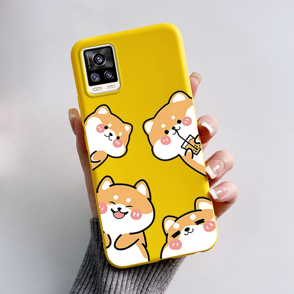 For Vivo V20 2021 Case V2040 Cute Cat Bear Frog Cover Soft Silicone Slim Phone Case For Vivo V20 V 20 VivoV20 V2025 V2024 Bags