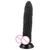 J87 Corn Cob with Eggs Fruit Vegetable Shaped Realistic Dildo Transparent Strong Suction Cup Anal Plug Sex Toy