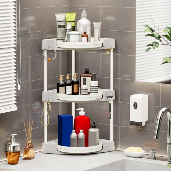 Органайзер Lazy Susan, стеллаж для хранения, большая вместимость, многослойный дизайн, вращающийся на 360 градусов